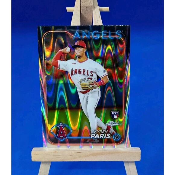 2024 Topps Chrome - Kyren Paris #151 RayWave Refractor (RC) - Picture 1 of 7